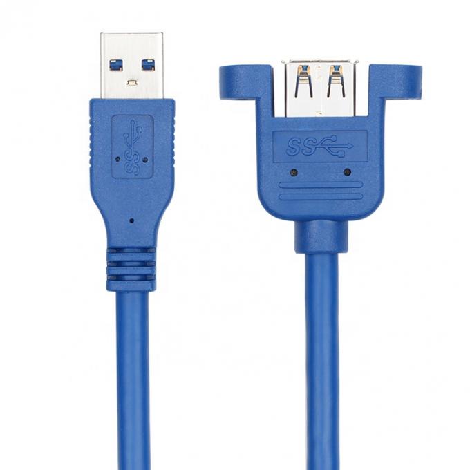 高速データ 5Gbps USB 3.0タイプA 男性から女性パネルマウント USB 3.0拡張ケーブル 2