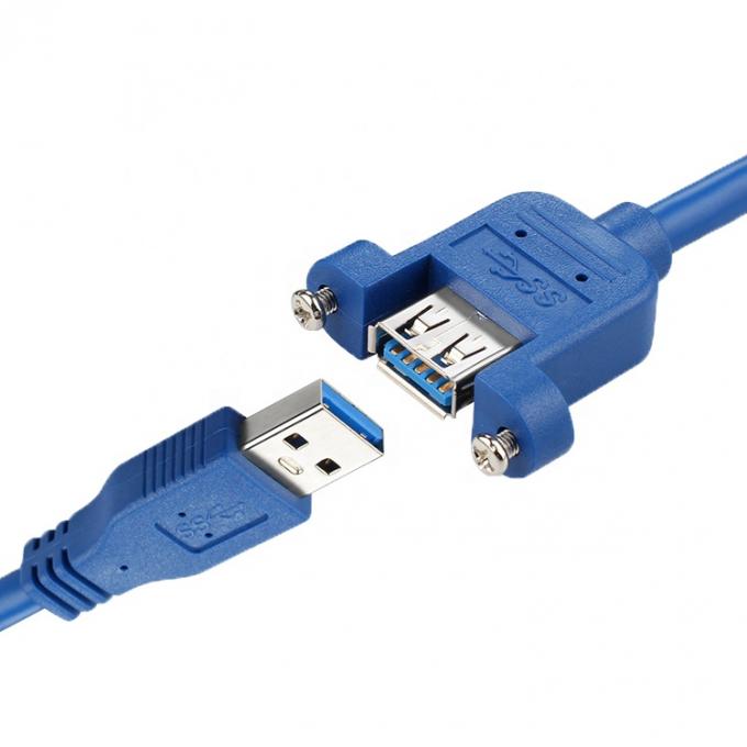 高速データ 5Gbps USB 3.0タイプA 男性から女性パネルマウント USB 3.0拡張ケーブル 5