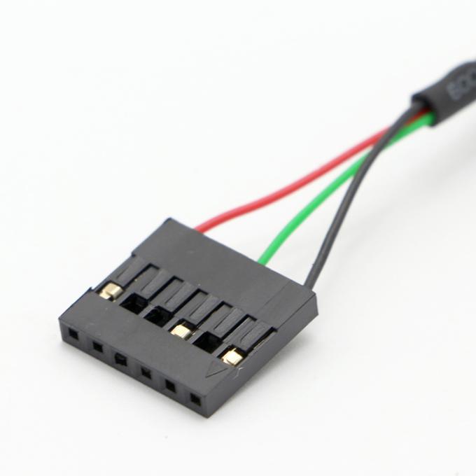 スナップパネルマウントUSB 女性ソケットにデュポントコネクタワイヤケーブル 4