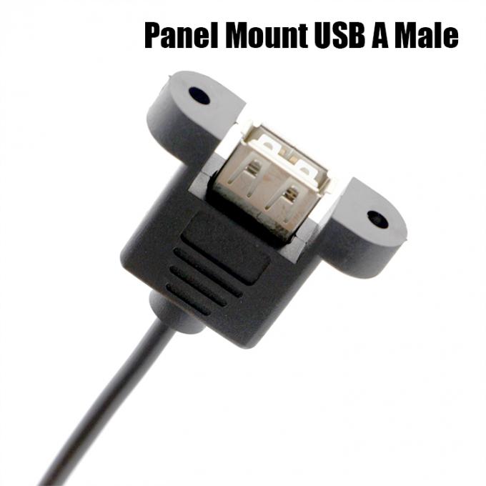 カスタムスクリューロックスタッド 女性パネルマウント USB2.0タイプAからJSTXHPHSH組立ケーブル 3