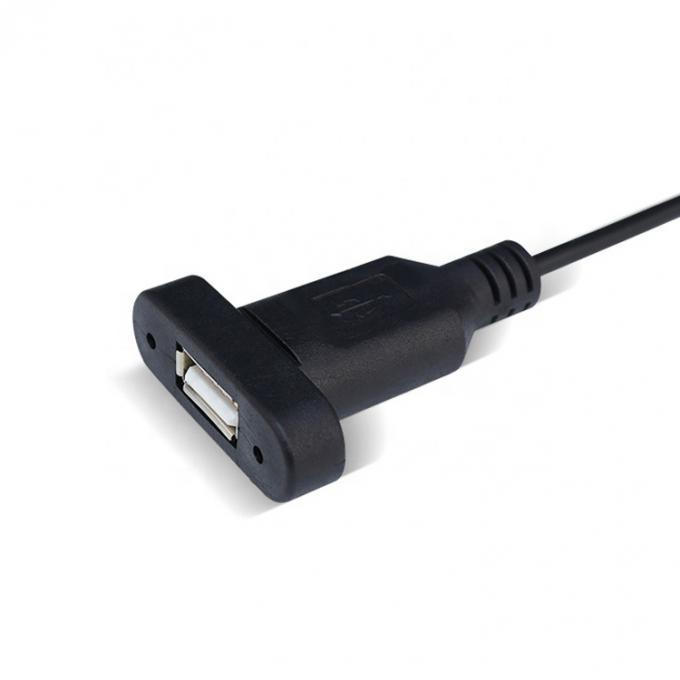 カスタムパネルマウントUSB 女性から裸のワイヤーに開いた端ケーブルを缶詰に 2