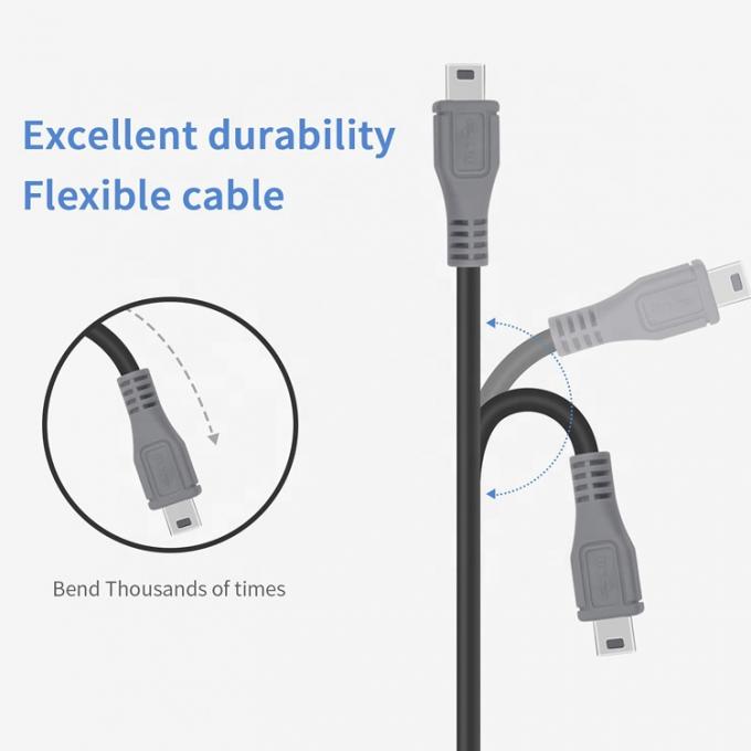 カメラ・電話・ビデオ用の mini 5ピンUSB OTG アダプターケーブルへのデータ充電 USB Type C 2