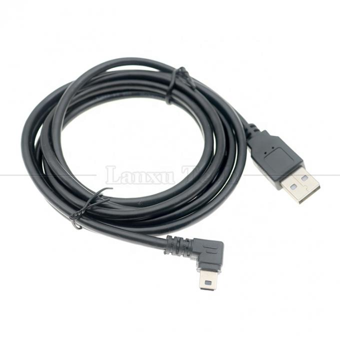 カスタマイズされた 1m 2m 3m 90度 上下 左右角 データ充電 USB A 男性からミニ 5ピンUSB拡張ケーブル カメラ 1