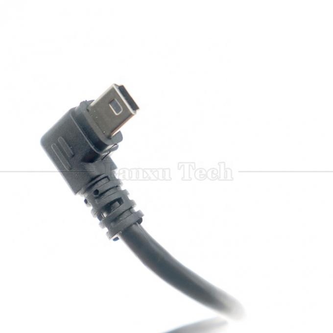 カスタマイズされた 1m 2m 3m 90度 上下 左右角 データ充電 USB A 男性からミニ 5ピンUSB拡張ケーブル カメラ 3