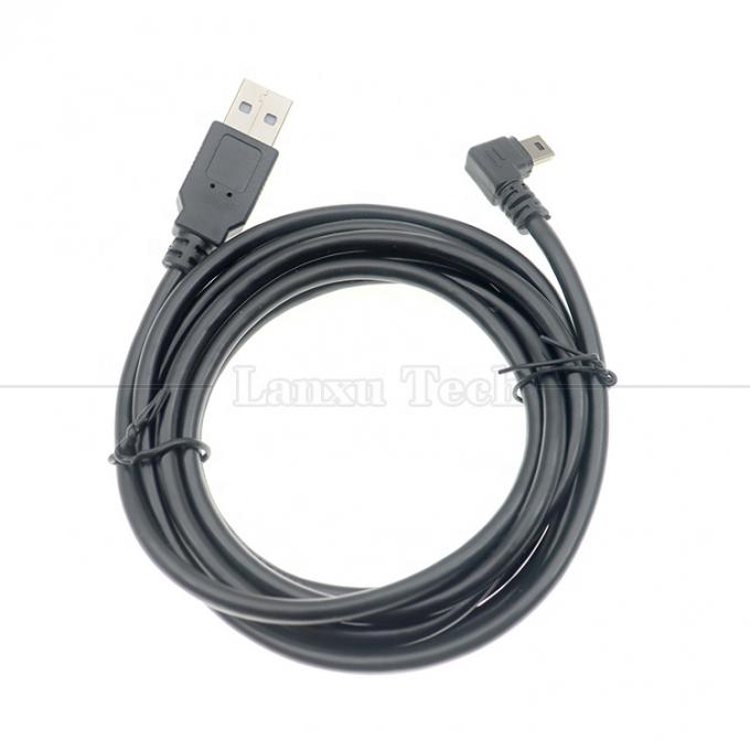 カスタマイズされた 1m 2m 3m 90度 上下 左右角 データ充電 USB A 男性からミニ 5ピンUSB拡張ケーブル カメラ 5