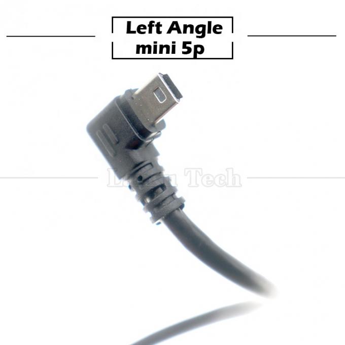 パーソナライゼーション 90 度 左角 USB A 男性からMINI 5P USBケーブル PS3コントローラカメラ 4