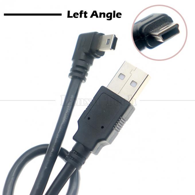 パーソナライゼーション 90 度 左角 USB A 男性からMINI 5P USBケーブル PS3コントローラカメラ 3