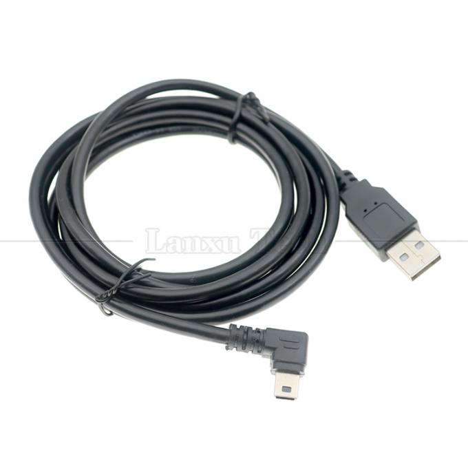 パーソナライゼーション 90 度 左角 USB A 男性からMINI 5P USBケーブル PS3コントローラカメラ 6