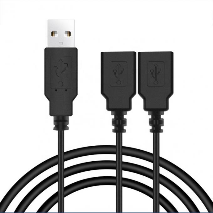 オーダーメイド OEM 2m 1 男性から2 女性 Y USB スプリッターケーブル 充電 3