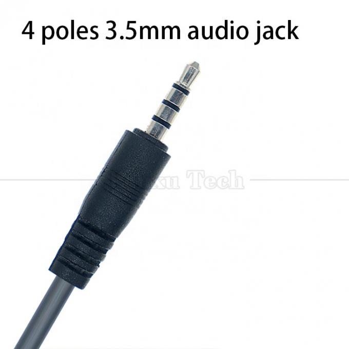 1M USBから3.5mm 4ポールDCオーディオジャック カースピーカー用拡張ケーブル 3