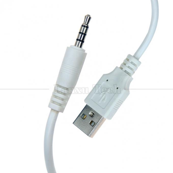 データを同期する 充電 USB A 男性からAux 4ポール 3.5mm Audio DC ジャック アダプター 充電ケーブル スピーカーヘッドフォン 1