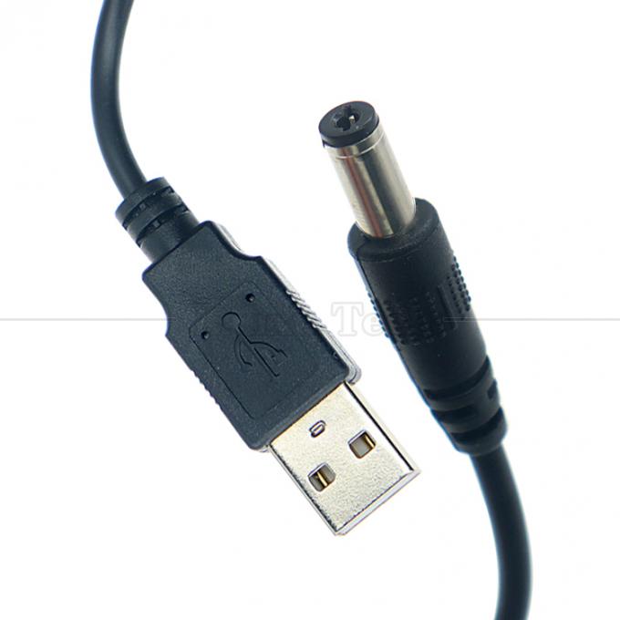 1m 3m 5m 10m 1A 2A 5A USB A 男性からDC 5.5x2.1mm 3.5 1.35 4.0 1.7 バレルジャック パワーチャージャーケーブル LED CCTV カメラ 4