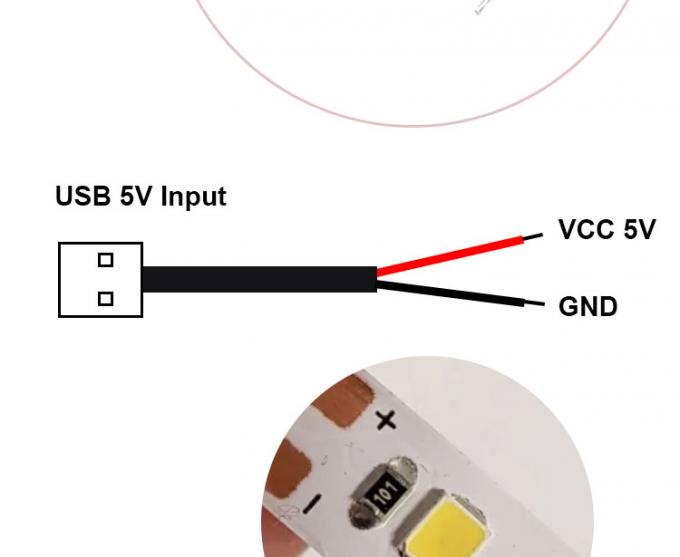 高品質の5VUSB2.0 LEDライトストライプランプのためのPigtailケーブル 4