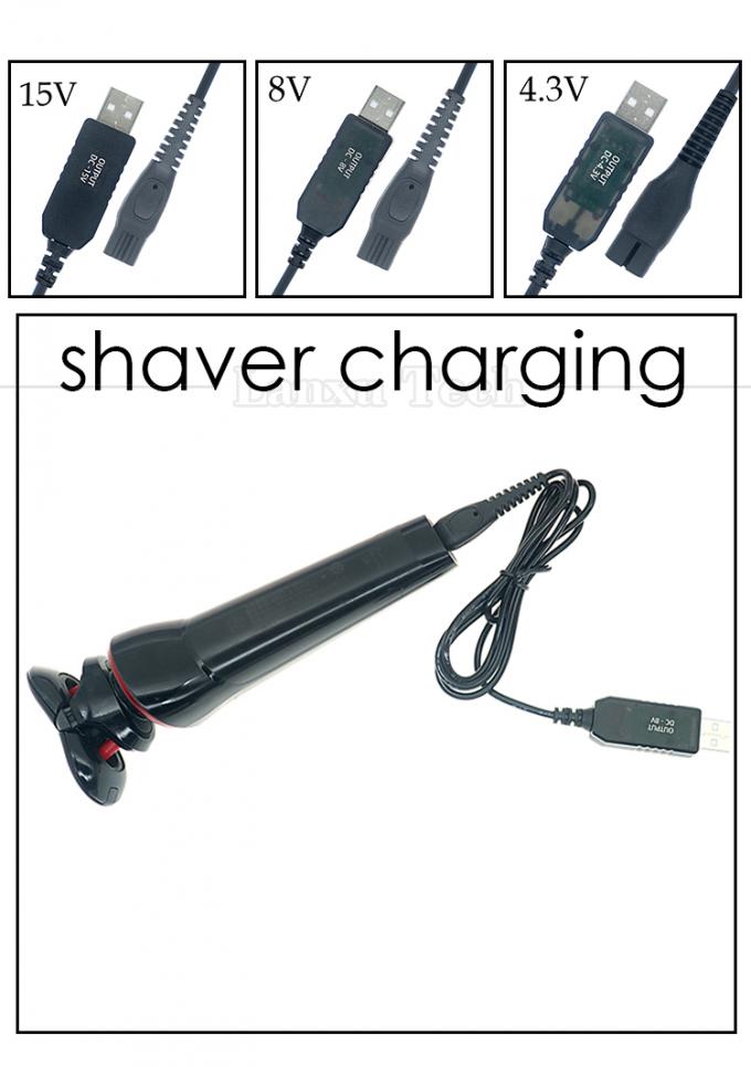 高品質の交換 15V 8V 4.3V USB電源充電器 シェーバーケーブル 0