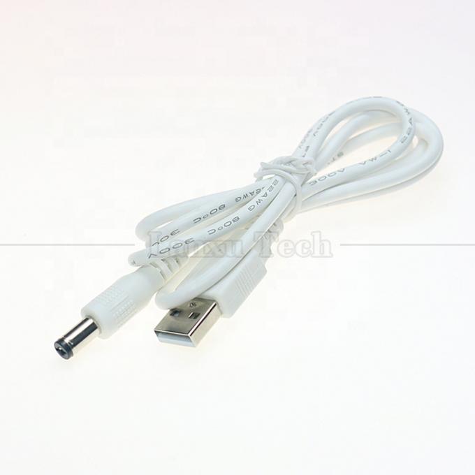 USB A 男性から2.1x5.5mm DC バレル ジャック コネクタ ロータースピーカー用の電源充電ケーブル 4