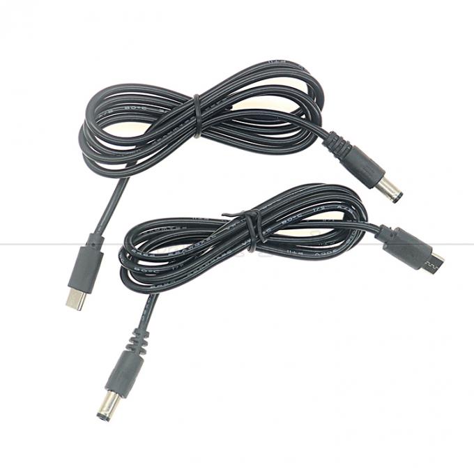 PD 充電 3A 9V 12V 15V 20V USBタイプ C から DC 5.5x2.1mm ジャック アダプター 変換ケーブル Wi-Fi ルータ モデム プロジェクター カメラ 4