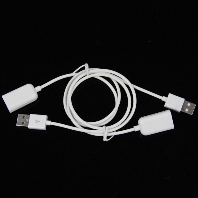 高品質 1M 白色 男性から女性 USB2.0タイプA コンピュータ家具バッグの拡張データ充電ケーブル 5