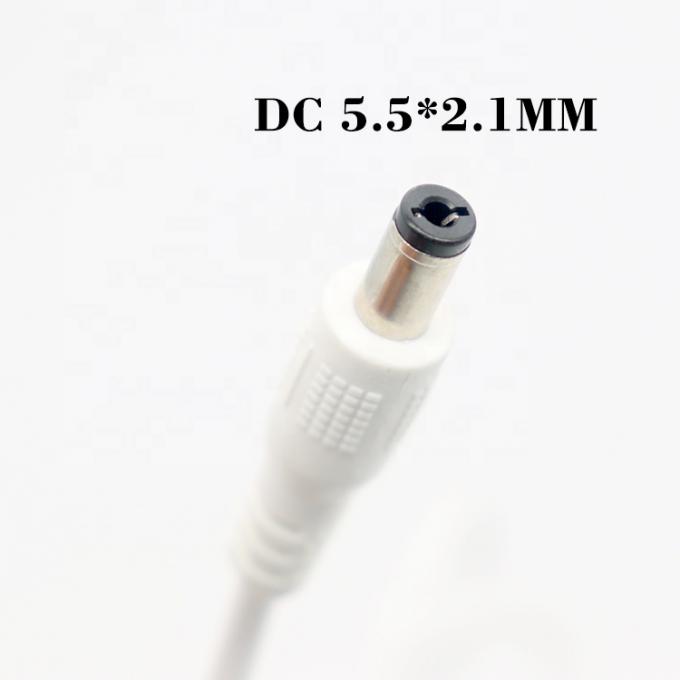 ホワイト 1M 5V USB 2.0 A 男性からDC バレル ジャック 5.5X2.1mm 電源充電ケーブル 3