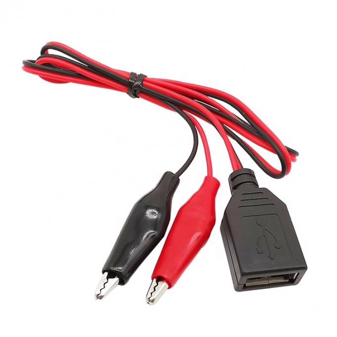 クロコディールクランプ アリガタークリップ USB 女性用試験線 アダプターケーブル 0