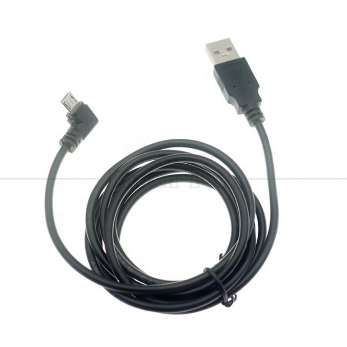 1M 2M 3M 5M データ充電 90度 右上左下角 マイクロV8USBケーブル 3