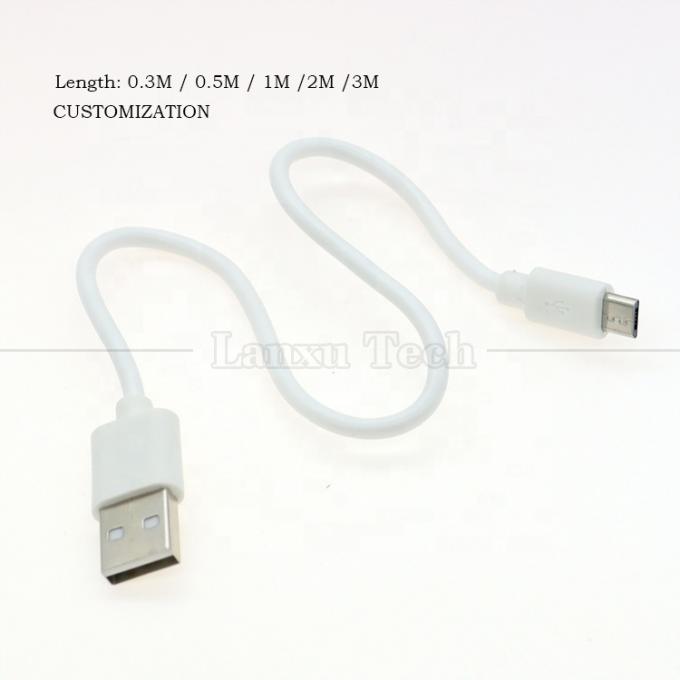 短 30cm 50cm 1m ホワイト ブラック データ 急速充電 1A V8 マイクロ B から USB A 男性 充電ケーブル アンドロイド 携帯電話 パワーバンク スピーカー 6