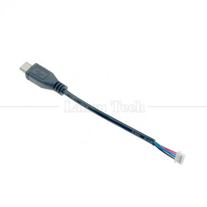OEM カスタマイズされたマイクロUSBからJST 4ピン 1.25mmピッチケーブル 3