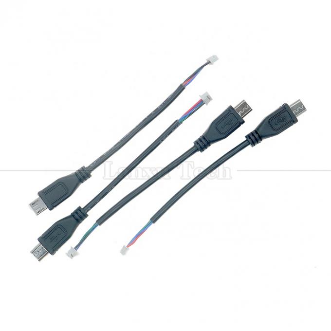 OEM カスタマイズされたマイクロUSBからJST 4ピン 1.25mmピッチケーブル 1