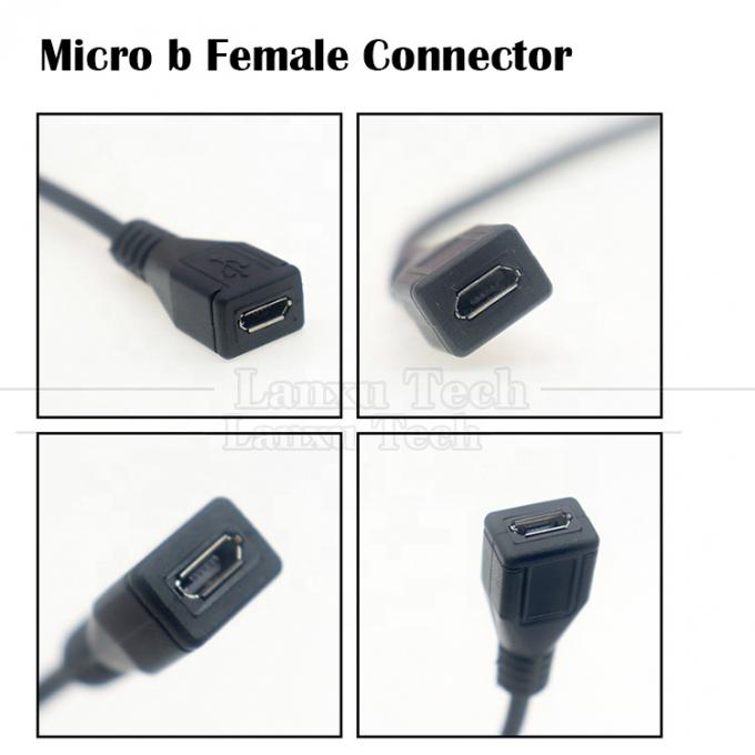 OEM データ充電 マイクロb 5 PIN USB 男性 女性 2 4 カーブ 裸線 ピグテールケーブル 0