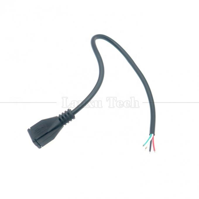 OEM データ充電 マイクロb 5 PIN USB 男性 女性 2 4 カーブ 裸線 ピグテールケーブル 3