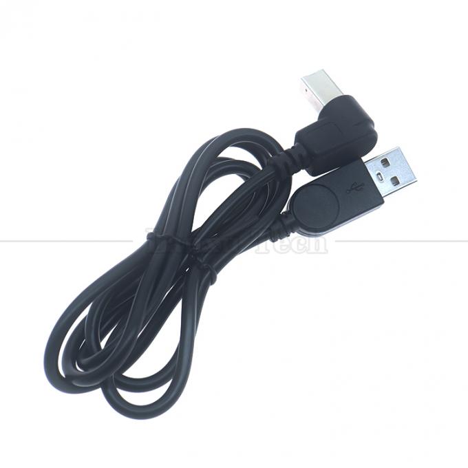 90 度 右角タイプ A 男性からB 男性 USB 2.0 プリンターコネクタ拡張ケーブル 0