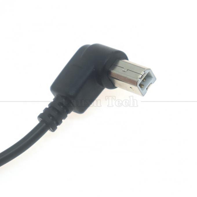90 度 右角タイプ A 男性からB 男性 USB 2.0 プリンターコネクタ拡張ケーブル 3