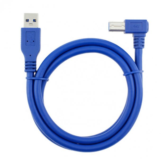 高速 5Gbps 90度 右角 USB 3.0 A 男性からUSB B型プリンターケーブル Epson HP 1