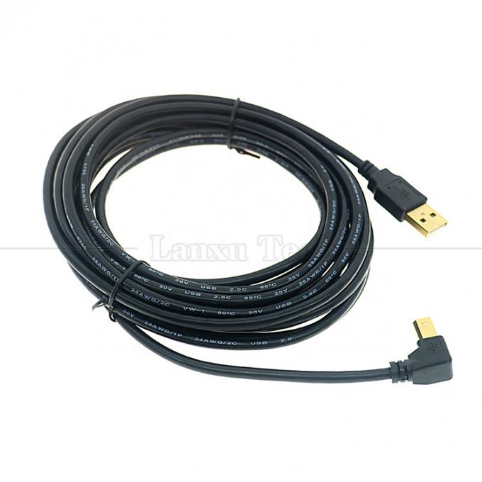 右左上下角 90度の角度 USB AからUSB Bケーブル プリンタースキャナー 0