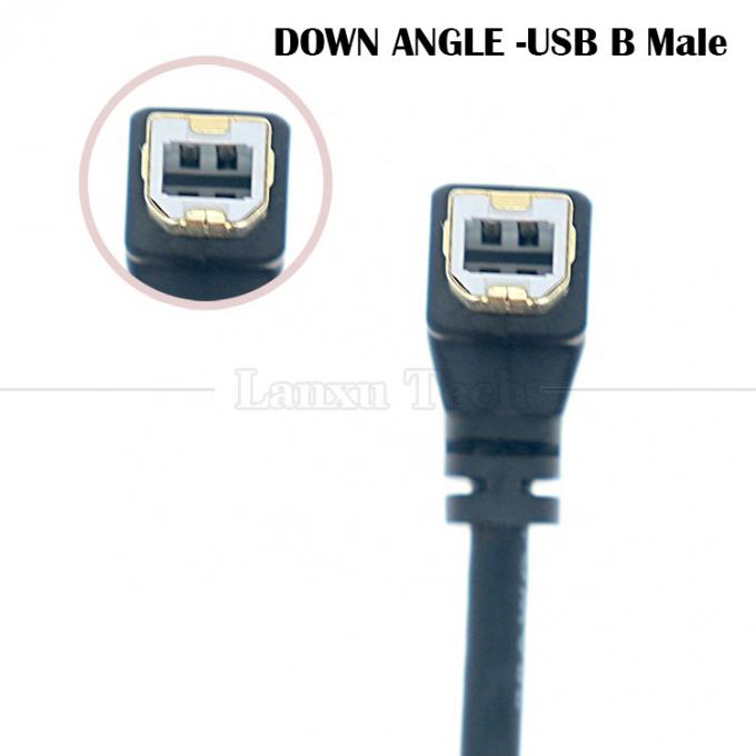 右左上下角 90度の角度 USB AからUSB Bケーブル プリンタースキャナー 1