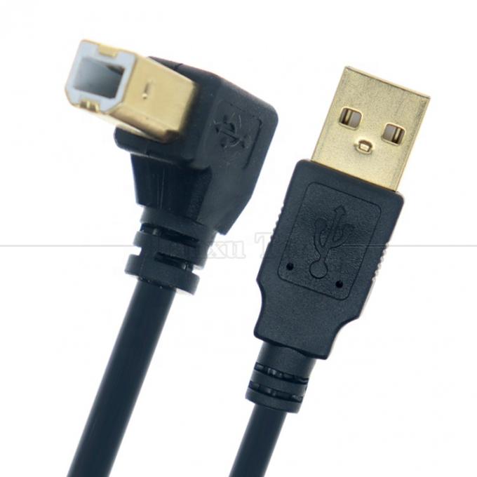 右左上下角 90度の角度 USB AからUSB Bケーブル プリンタースキャナー 2