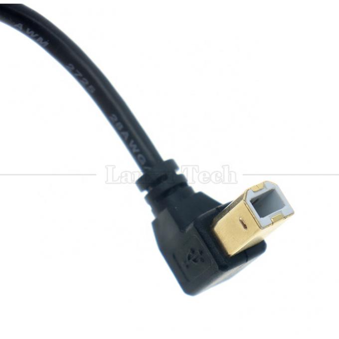 右左上下角 90度の角度 USB AからUSB Bケーブル プリンタースキャナー 4