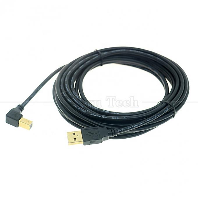 右左上下角 90度の角度 USB AからUSB Bケーブル プリンタースキャナー 5