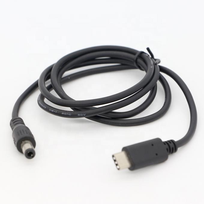 カスタムUSB 3.1タイプC 男性からDC 5.5x2.5mm 男性 パワージャック 拡張充電ケーブル パワーバンク 1