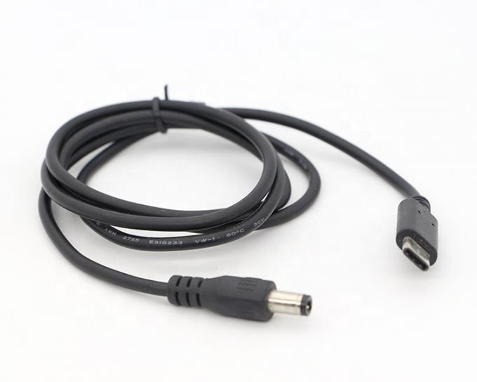 カスタムUSB 3.1タイプC 男性からDC 5.5x2.5mm 男性 パワージャック 拡張充電ケーブル パワーバンク 5