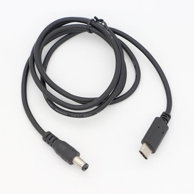 カスタムUSB 3.1タイプC 男性からDC 5.5x2.5mm 男性 パワージャック 拡張充電ケーブル パワーバンク 6