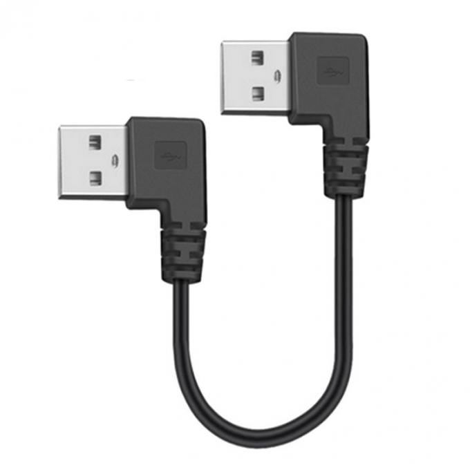 カスタム 0.25M 0.3M 90 度直角 男性USBから右角 男性USB2.0ケーブル 2