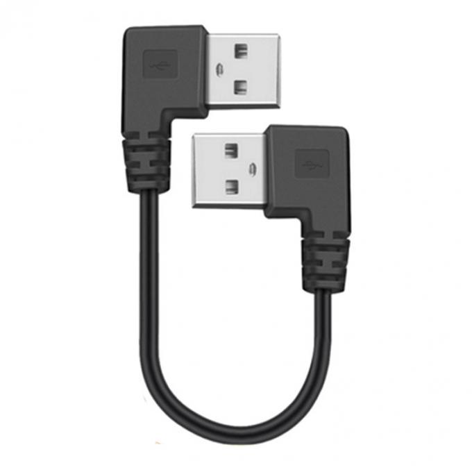 カスタム 0.25M 0.3M 90 度直角 男性USBから右角 男性USB2.0ケーブル 4