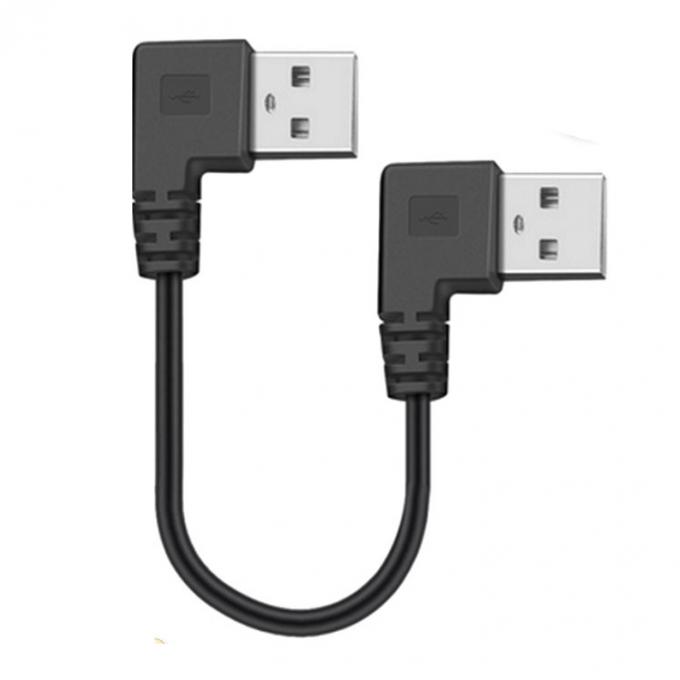 カスタム 0.25M 0.3M 90 度直角 男性USBから右角 男性USB2.0ケーブル 3