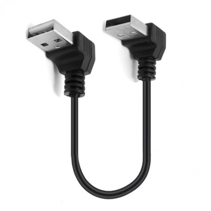 カスタム 0.25M 0.3M 90 度直角 男性USBから右角 男性USB2.0ケーブル 5