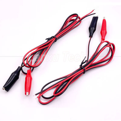 購入 12v ブラック レッド 電気テスト リード ジャンパー ワイヤー アリガター クロコディール クリップ ケーブル online manufacture