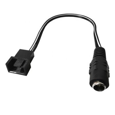 購入 12V 女性 DCプラグ 3 4ピン PCケース ファンの電源 PWM アダプタ 延長ケーブル online manufacture