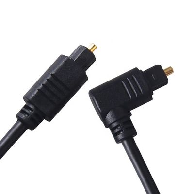 購入 高品質の90度アングル 24K ゴールド SPDIF デジタル オプティカル オーディオ トスリンク ケーブル PS4 テレビ online manufacture