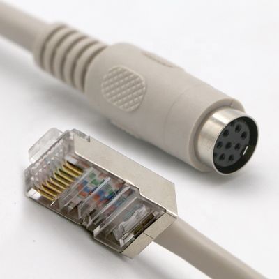 購入 0.2M 0.5M 1M 2M 3M 5M 8 PIN ミニディン 女性からRJ45延長ケーブル online manufacture