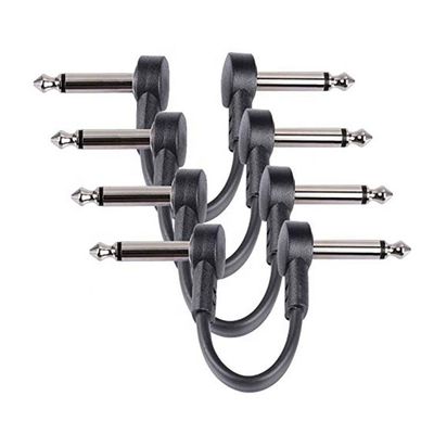 購入 カスタムショート 90度角 1/4インチTS ジャック 電動楽器 ギターパッチケーブル online manufacture