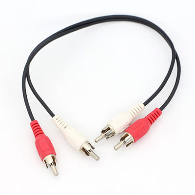 購入 高級オーディオビデオテレビ Y スプリッター 2 RCA 男性から2 RCA 男性オーディオビデオケーブル online manufacture